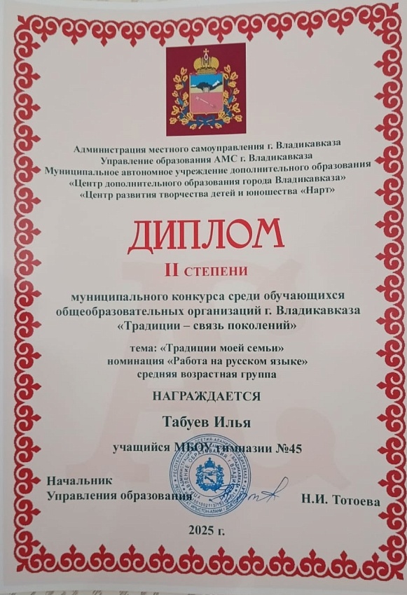 Достижения